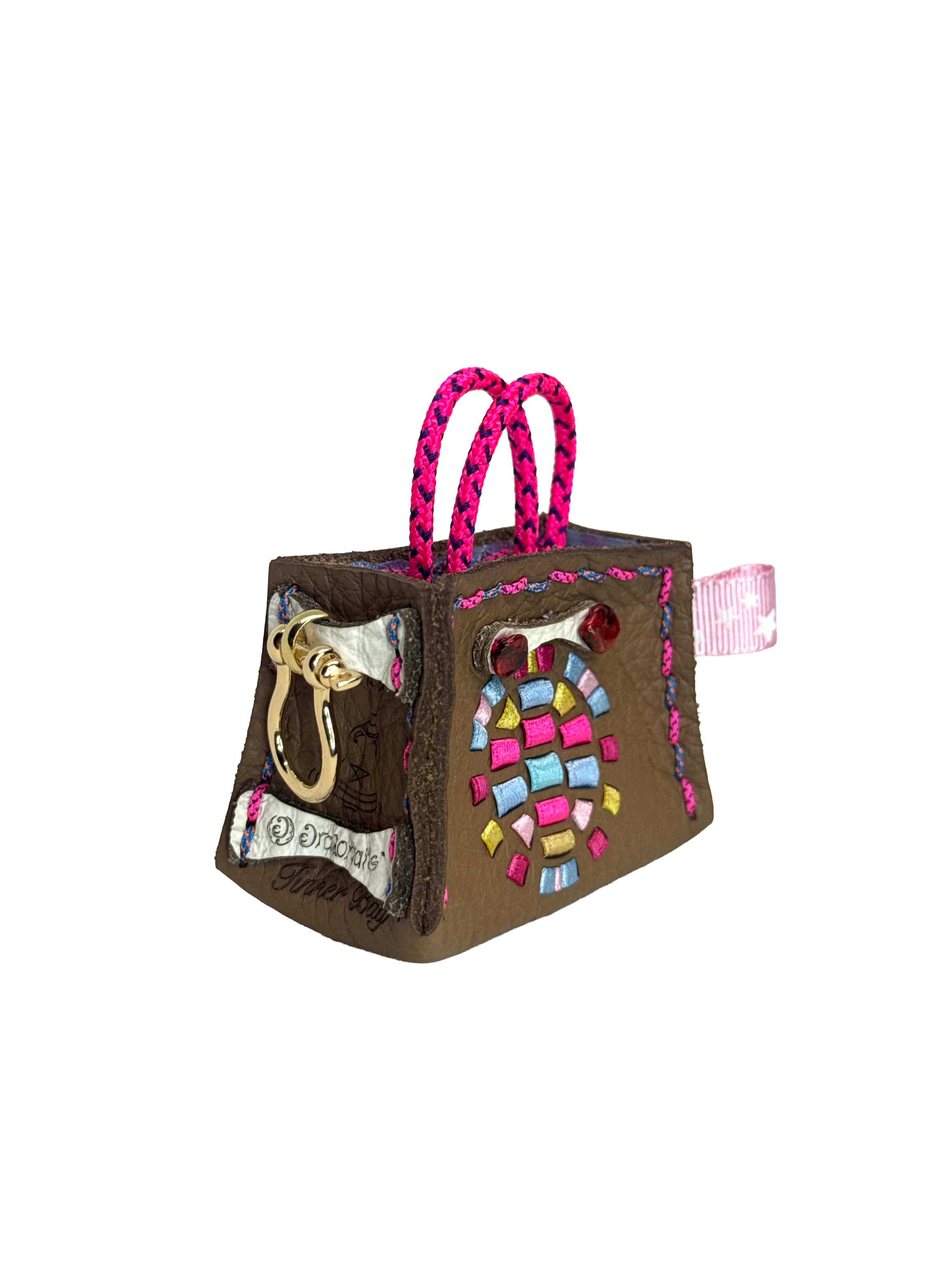 Bubblegum Turtle Tinker Bag Charm