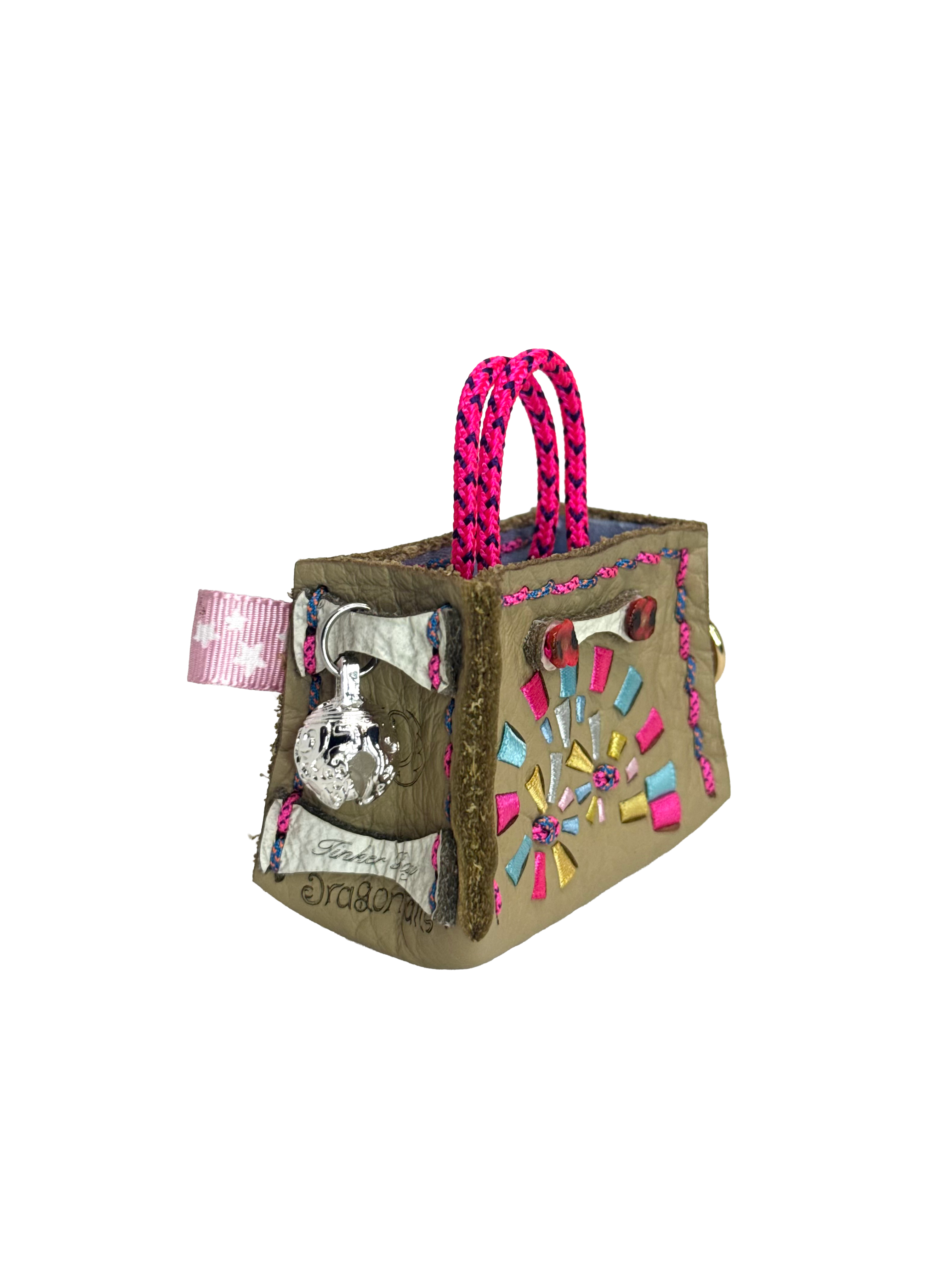 Bubblegum Spiral Tinker Bag Charm
