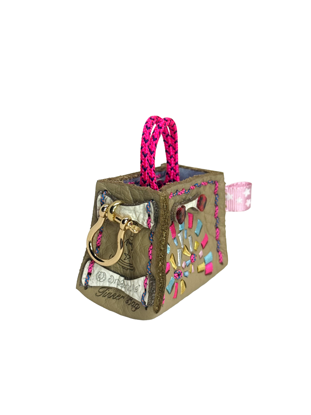 Bubblegum Spiral Tinker Bag Charm
