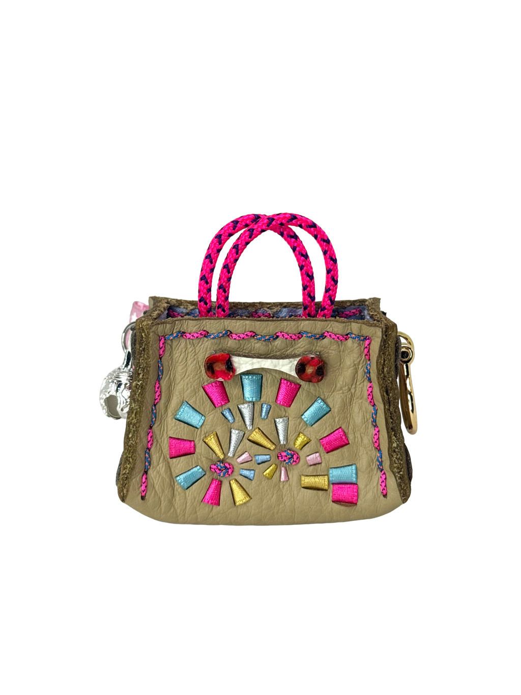 Bubblegum Spiral Tinker Bag Charm