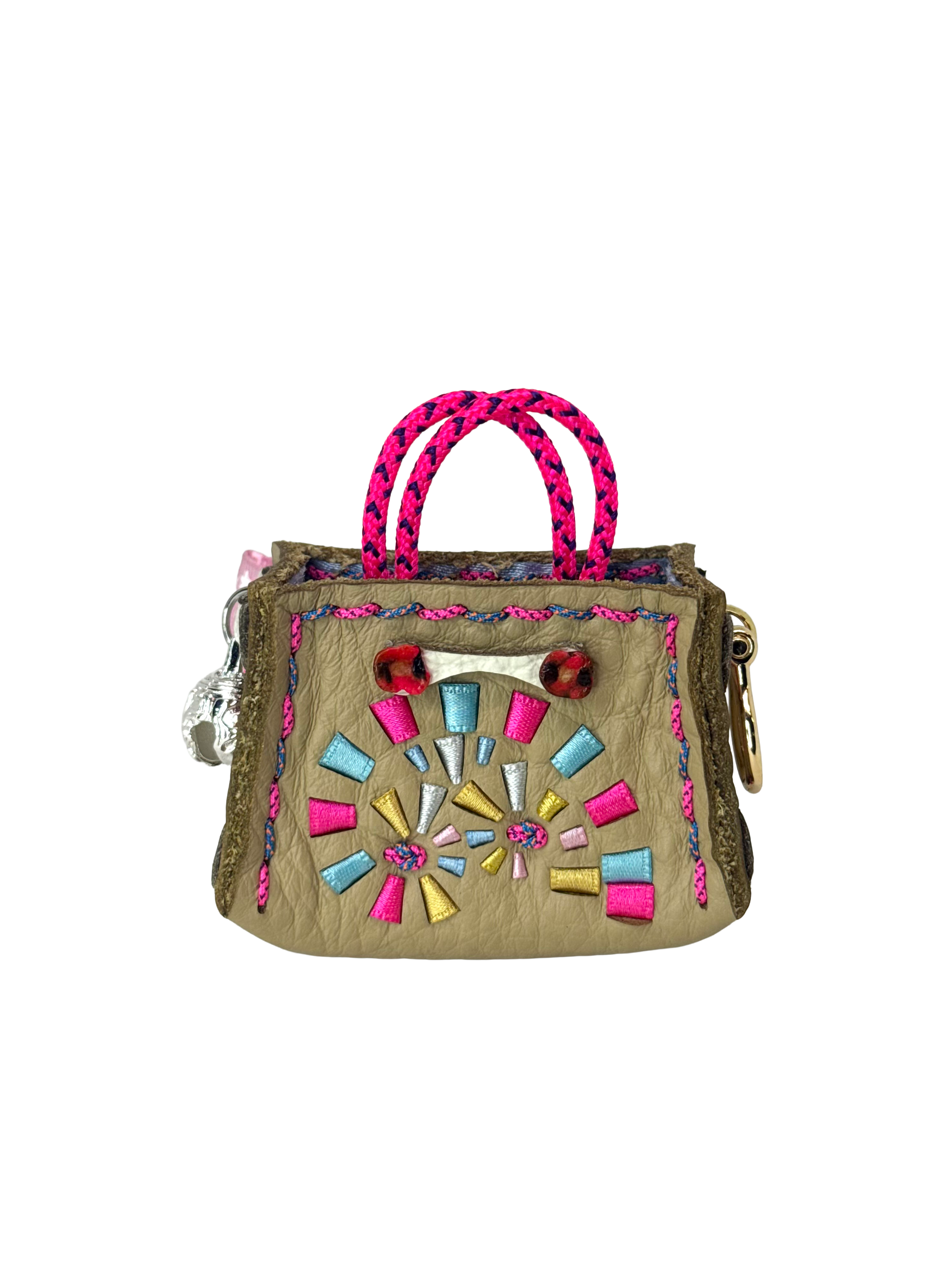 Bubblegum Spiral Tinker Bag Charm